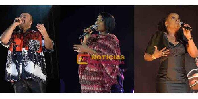 Paulo Flores, Pérola e Patrícia Faria - Notícias de Angola